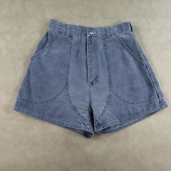 Patagonia Pants - Vtg 80s Patagonia Canvas Hiking Shorts‎ Womens 10 26 High Rise 3" Stand Up *READ